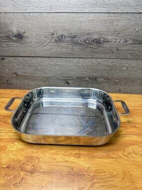 ALL-CLAD Stainless Steel Lasagna Roasting Pan 14x11" Oven to Table Cookware